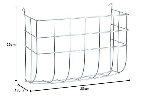 Heuraufe aus Metall 25x17cm verzinkt, zum Einhängen - 2