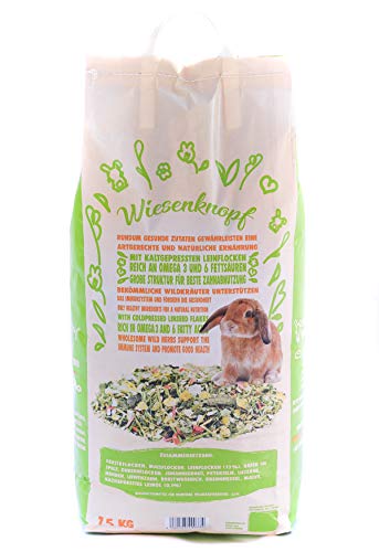 15kg Kaninchenfutter Wiesenknopf Strukturfutter mit Kräuter - 6