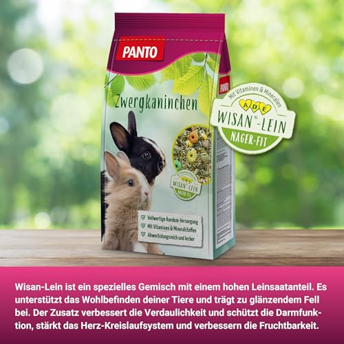 Panto Zwergkaninchenfutter 2.5 kg, 4er Pack (4 x 2.5 kg) - 5