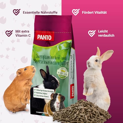 Panto Meerschweinchenfutter mit Vitamin C Pelettiert, 1er Pack (1 x 25 kg) - 2
