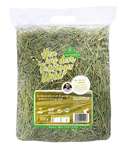 HEU-HEINRICH® 1kg Bio – Bergwiesen – Kräuterheu aus dem Naturpark Thüringer Wald - 2