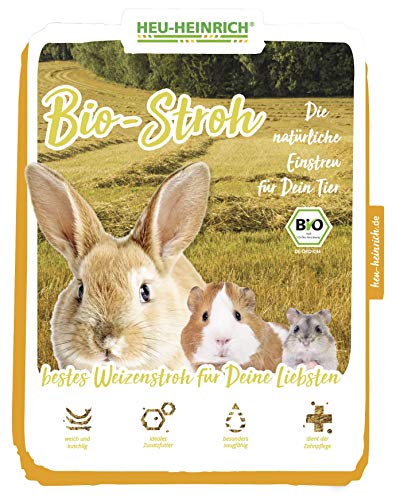 HEU-HEINRICH® 6 x 1 kg Bio – Stroh – weiches Einstreu für Ihr Heimtier - 3