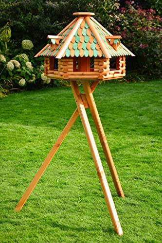 XXL massives Luxus Vogelhaus imprägniert mit Ständer