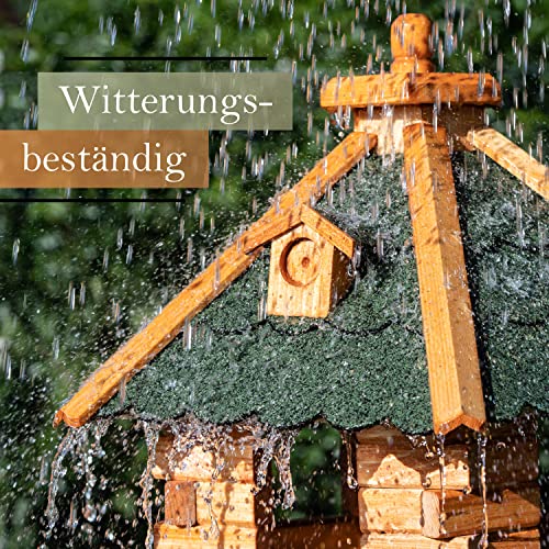 Vogelhaus von klein bis Riesig XXL Futterhaus Futterhäuschen Vogelvilla V18, Vogelfutterhaus aus Holz - 5