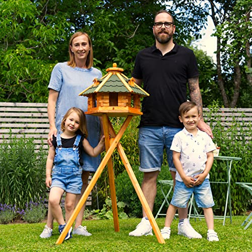 Vogelhaus von klein bis Riesig XXL Futterhaus Futterhäuschen Vogelvilla V18, Vogelfutterhaus aus Holz - 6
