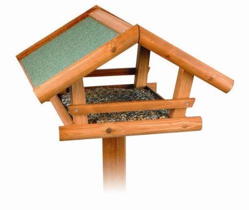 Trixie 5570 natura Vogelhaus aus Holz mit Ständer, 46 x 22 x 44 cm/1.15 m - 3