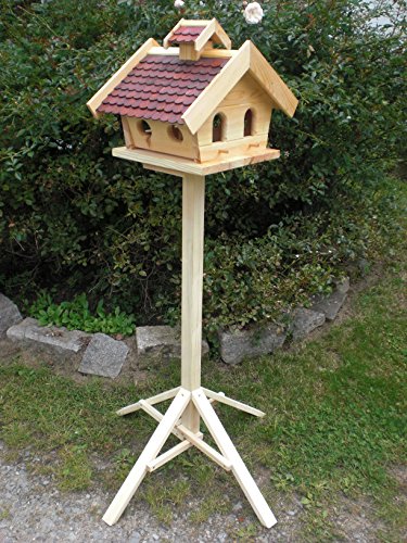 Vogelhaus mit Ständer XXL Braun
