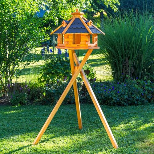 Vogelhäuschen Vogelhaus Bitumschindeln Ständer Silo