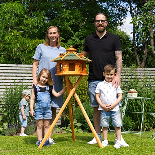 Sechseckiges Vogelhaus mit Ständer Bitumschindeln - 5