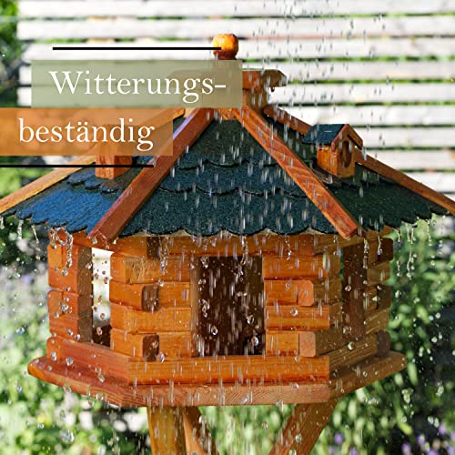 Sechseckiges Vogelhaus mit Ständer Bitumschindeln - 6