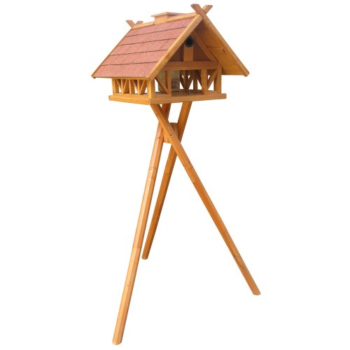 Habau 2516 Vogelhaus Island mit Silo und Ständer - 2