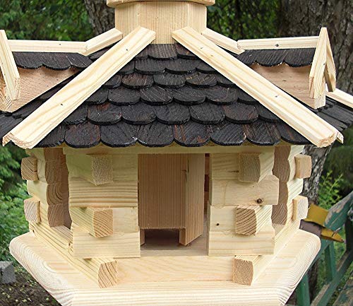 Vogelhaus-Gaube Groß (V31) Vogelhäuser Vogelfutterhaus Vogelhäuschen-aus Holz- - 2