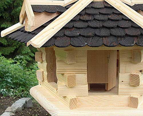Vogelhaus-Gaube Groß (V31) Vogelhäuser Vogelfutterhaus Vogelhäuschen-aus Holz- - 3