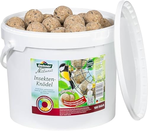 Dehner Natura Wildvogelfutter, Insekten-Knödel, ohne Netz, 100 Stück (10 kg) - 3