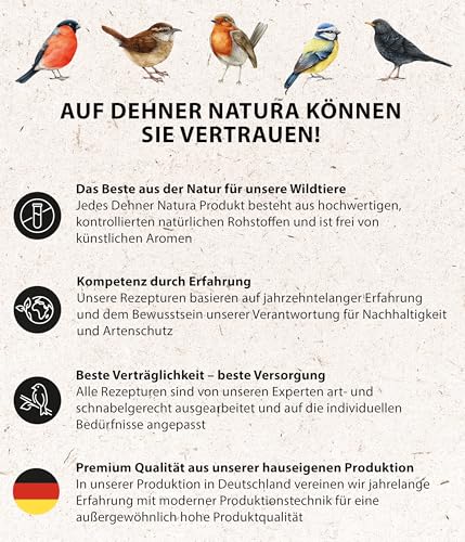 Dehner Natura Wildvogelfutter, schalenfreies Streufutter, 5 l (3.6 kg) - 4