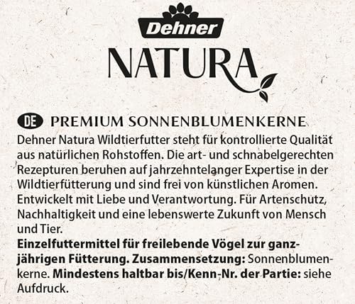 Dehner Natura Wildvogelfutter, Sonnenblumenkerne, 20 kg - 6