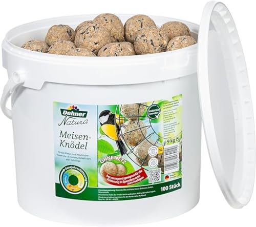 Dehner Natura Wildvogelfutter, Meisenknödel, ohne Netz, 100 Stück (10 kg) - 3