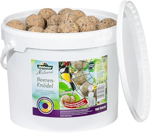 Dehner Natura Wildvogelfutter, Beeren-Knödel ohne Netz, 100 Stück (10 kg) - 3