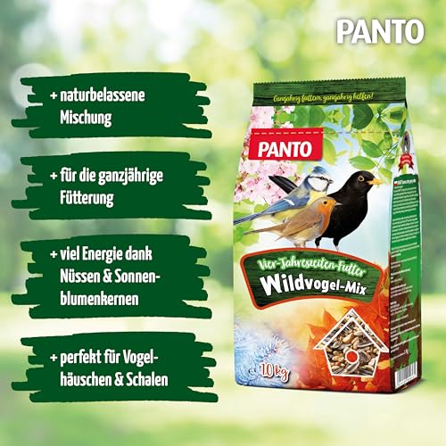 Panto Vier-Jahreszeitenfutter, Wildvogelfutter, 1er Pack (1 x 25 kg) - 2
