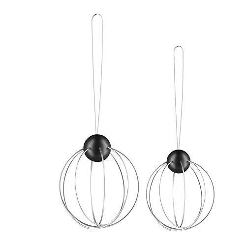 Eva Solo 571033 Meisenknödelhalter, 2er Set, Durchmesser 8 cm, Mit Aufhänger, Edelstahl/Schwarz - 2
