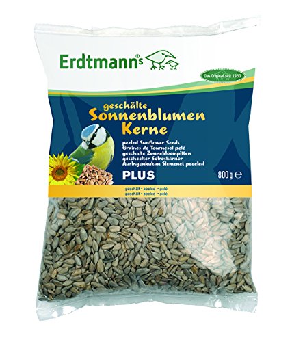 Erdtmanns geschälte Sonnenblumenkerne plus 800 g x 15, 1er Pack (1 x 12 kg)
