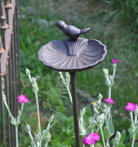 Vogeltränke auf Stab