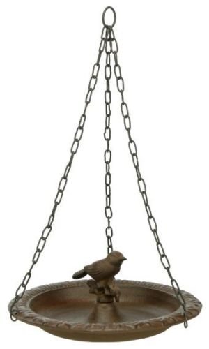Vogeltränke aus Gusseisen mit Zier Vogel 24,3 x 37,7 cm 57017 - 2