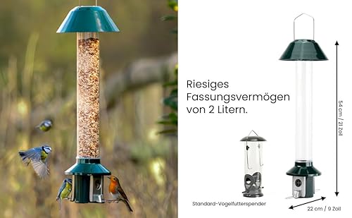 Eichhörnchensichere Vogelfutterstation Roamwild Pest-Off-Futterstation für Erdnüsse - 6