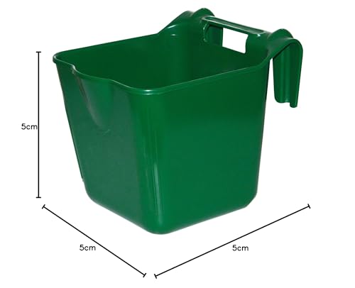 Kerbl 323480 Futtertrog zum Einhängen, Hangon ca. 13 l, grün - 2