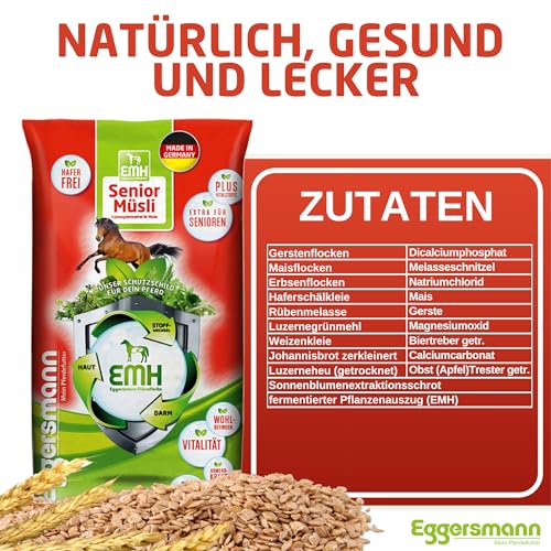 Eggersmann Senior Müsli Wellness EMH für Pferde, 1-er Pack (1 x 20 kg) - 4