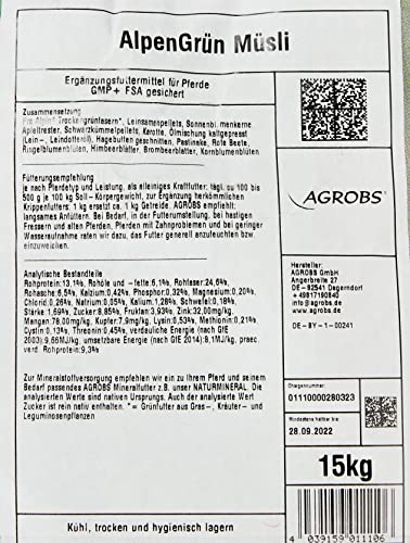 Agrobs AlpenGrün Müsli 15 kg - 2
