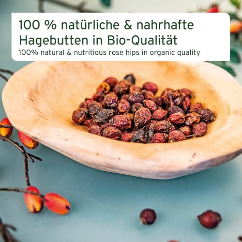 AniForte Hagebutten ganze Früchte naturrein 1 kg glutenfrei Vitamin C hoher Fruchtgehalt – Naturprodukt für Tiere - 2