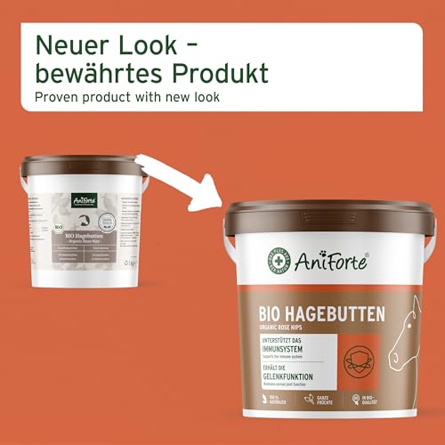 AniForte Hagebutten ganze Früchte naturrein 1 kg glutenfrei Vitamin C hoher Fruchtgehalt – Naturprodukt für Tiere - 7