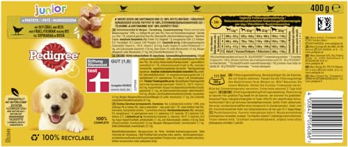 Pedigree Junior Hundefutter Geflügel und Reis, 12 Dosen (12 x 400 g) - 2