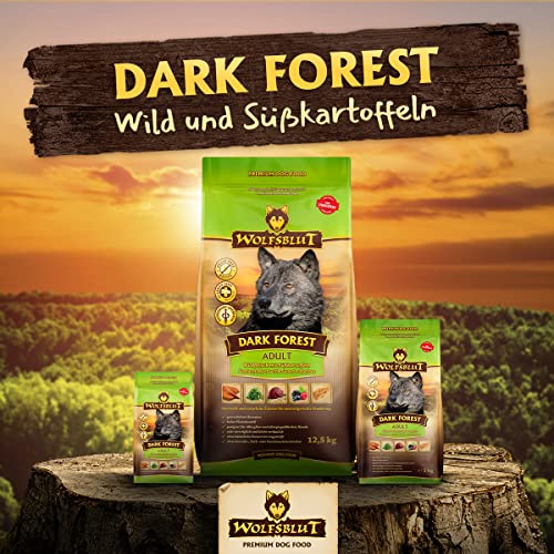 WOLFSBLUT Trockenfutter DARK FOREST Wildfleisch + Süßkartoffel Adult für Hunde 15,0 kg - 5