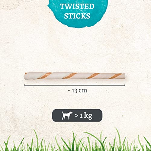 8in1 Delights Pro Dental Twisted Sticks (funktionaler und gesunder Kausnack, hochwertiges gedrehtes Hähnchenfleisch, Mineralien zur effektiven Plaqueentfernung bei Hunden), 35 Stück (190 g Beutel) - 6