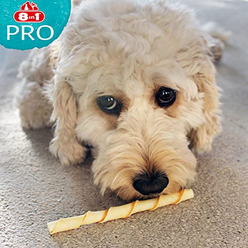 8in1 Delights Pro Dental Twisted Sticks (funktionaler und gesunder Kausnack, hochwertiges gedrehtes Hähnchenfleisch, Mineralien zur effektiven Plaqueentfernung bei Hunden), 35 Stück (190 g Beutel) - 7