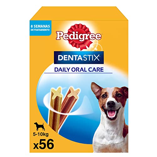 Pedigree DentaStix Hundesnack für kleine Hunde (5-10kg), Zahnpflege-Snack mit Huhn und Rind, 1 Packung je 56 Stück (1 x 880 g)