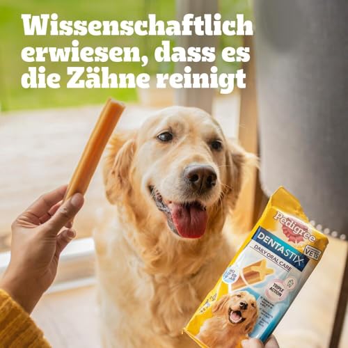 Pedigree DentaStix Hundesnack für große Hunde (25kg+), Zahnpflege-Snack mit Huhn und Rind, 1 Packung je 56 Stück (1 x 2.16 kg) - 11