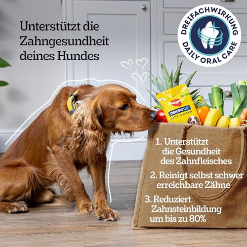 Pedigree DentaStix Hundesnack für große Hunde (25kg+), Zahnpflege-Snack mit Huhn und Rind, 1 Packung je 56 Stück (1 x 2.16 kg) - 5