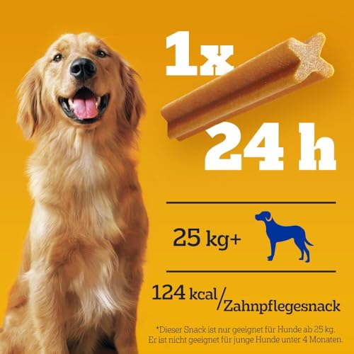 Pedigree DentaStix Hundesnack für große Hunde (25kg+), Zahnpflege-Snack mit Huhn und Rind, 1 Packung je 56 Stück (1 x 2.16 kg) - 5