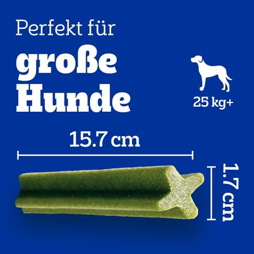 Pedigree DentaStix Fresh Hundesnack für große Hunde (25kg+), Zahnpflege-Snack mit Eukalyptusöl und Grüner Tee-Extrakt, 4 Packungen je 28 Stück (4 x 1,08 kg) - 4
