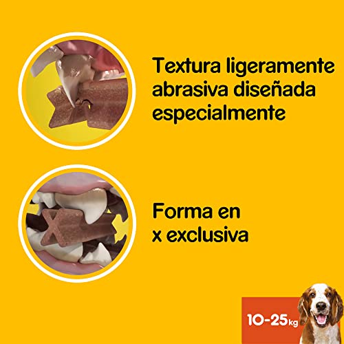 Pedigree DentaStix Fresh Hundesnack für mittelgroße Hunde (10-25kg), Zahnpflege-Snack mit Eukalyptusöl und Grüner Tee-Extrakt, 10 Packungen je 7 Stück (10 x 180 g) - 6