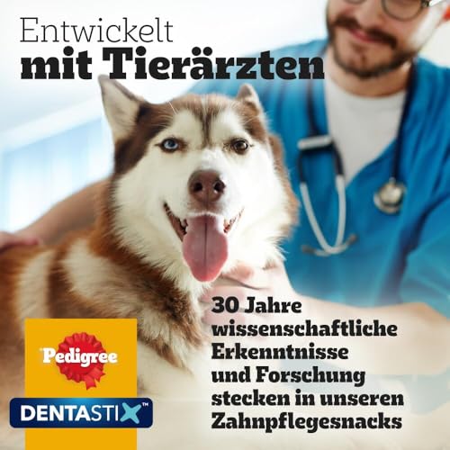 Pedigree DentaStix Fresh Hundesnack für kleine Hunde (5-10kg), Zahnpflege-Snack mit Eukalyptusöl und Grüner Tee-Extrakt, 4 Packungen je 28 Stück (4 x 440 g) - 11