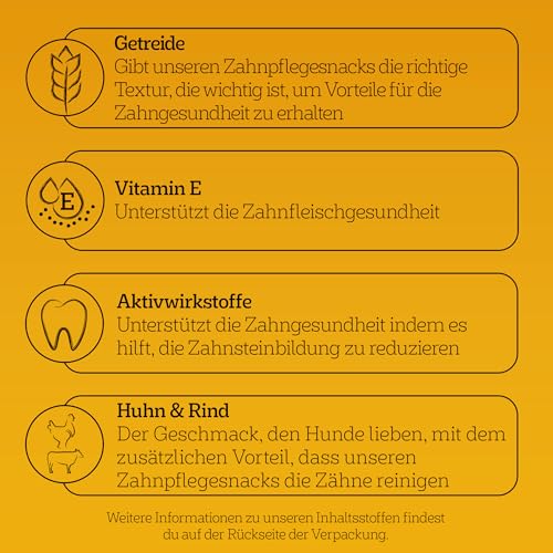 Pedigree DentaStix Fresh Hundesnack für kleine Hunde (5-10kg), Zahnpflege-Snack mit Eukalyptusöl und Grüner Tee-Extrakt, 4 Packungen je 28 Stück (4 x 440 g) - 7
