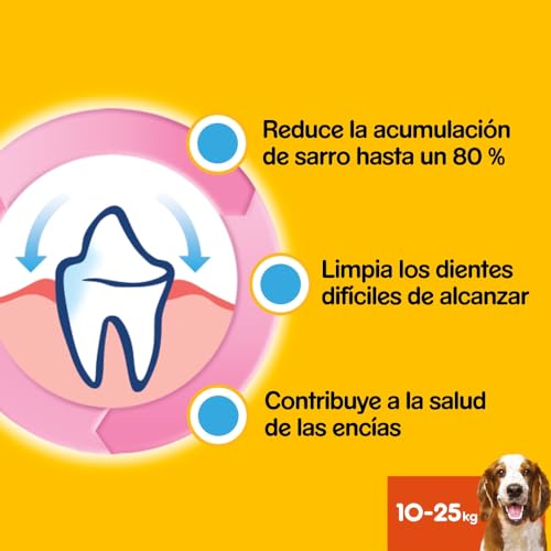 Pedigree DentaStix Hundesnack für mittelgroße Hunde (10-25kg), Zahnpflege-Snack mit Huhn und Rind, 1 Packung je 56 Stück (1 x 1.44 kg) - 3
