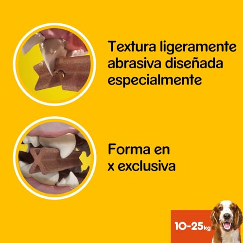 Pedigree DentaStix Hundesnack für mittelgroße Hunde (10-25kg), Zahnpflege-Snack mit Huhn und Rind, 1 Packung je 56 Stück (1 x 1.44 kg) - 7