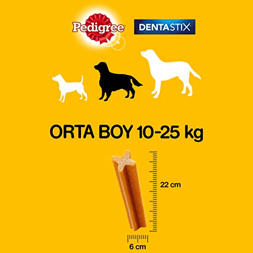 Pedigree DentaStix Snacks für mittelgroße Hunde 3 Stück/77 g Probiergröße, 6-er Pack (6 x 77 g) - 4