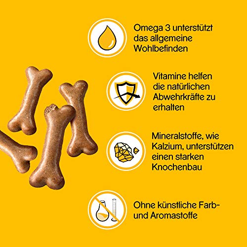 Pedigree Biscrok Hundesnacks 3 köstlichen Geschmacksrichtungen, 6 Packungen (6 x 500 g) - 3