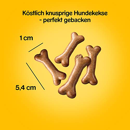 Pedigree Biscrok Hundesnacks 3 köstlichen Geschmacksrichtungen, 6 Packungen (6 x 500 g) - 6